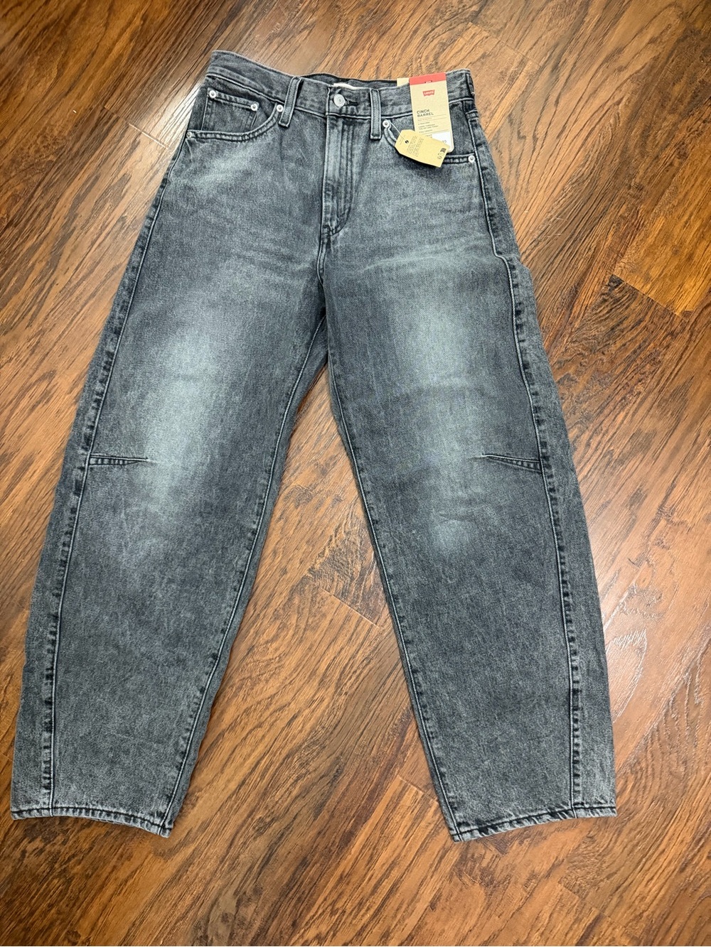 Levi’s Cinch Barrel Women’s Black Washed Jeans